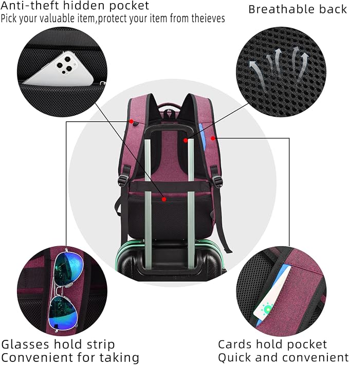DUSLANG 17 Inch Laptop Backpack - Image 5