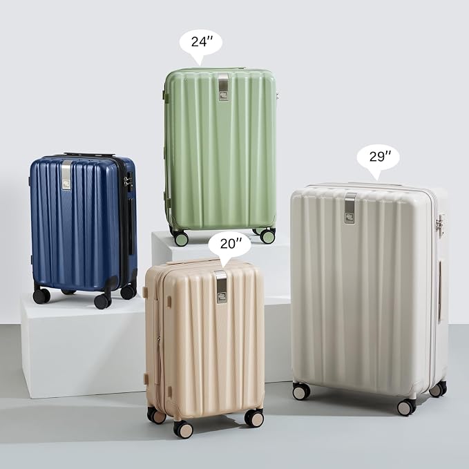 Hanke Expandable Hardshell Luggage Sets 3 piece Carry On Luggage - Image 9
