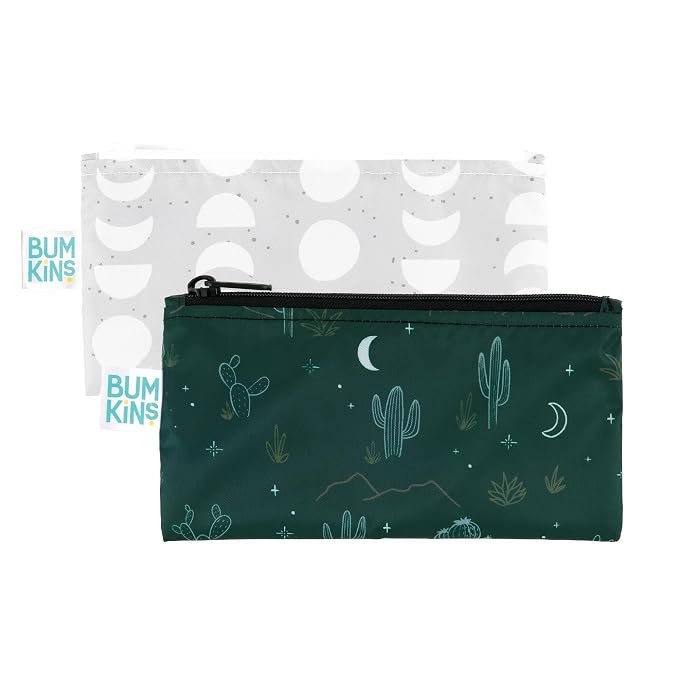 Bumkins Reusable Snack Bags, for Kids School Lunch and for Adults Portion by Bumkins