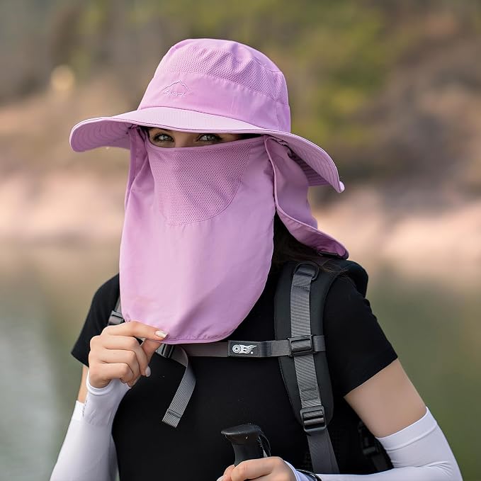 Sun Hats for Men Women Fishing Hat UPF 50+ Breathable Wide Brim Summer UV - Image 2