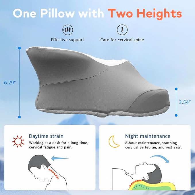 Dual-Height Cervical Neck Pillow - Image 5