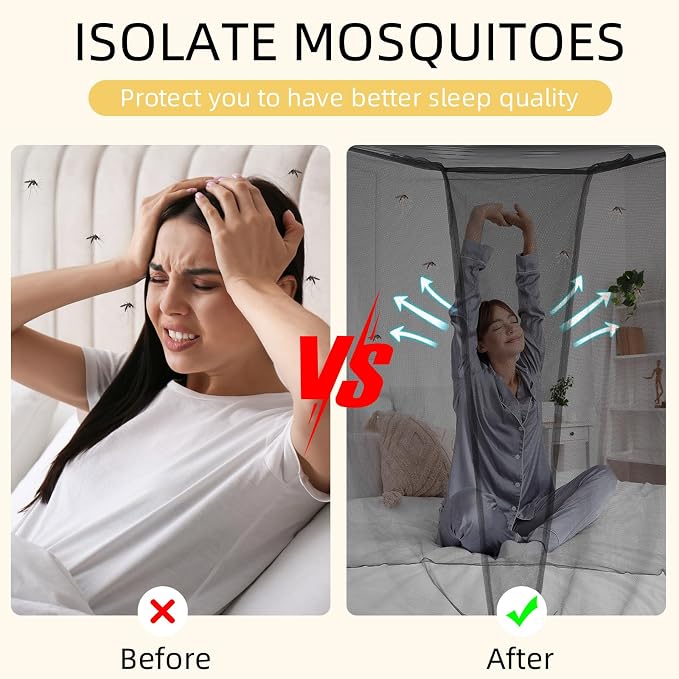 4 Corners Mosquito Net for Mosquiteros para Camas Bed Canopies Netting Bed - Image 2