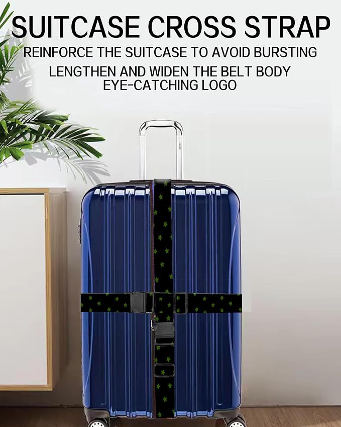 Luggage Straps for Suitcases, Adjustable Travel Belt, Durable Wide Luggage Strap - Image 5