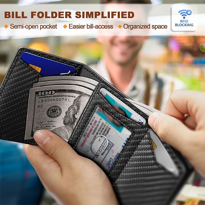 BULLIANT Men Wallet Leather Wallet Card Holders Money Clip - Image 5