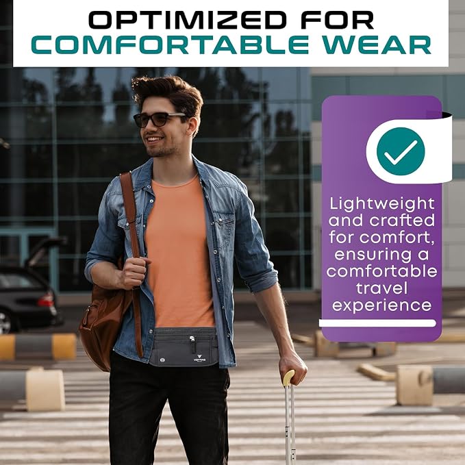 Travel Money Belt & Passport Holder - Image 5