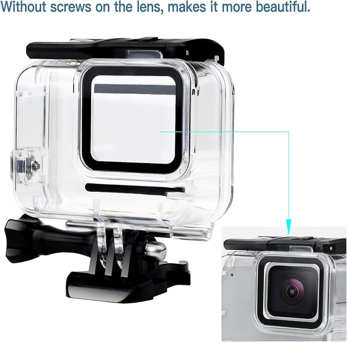 D&F Waterproof Housing Case for HERO7 White & Hero 7 Silver, 30M Underwater - Image 2