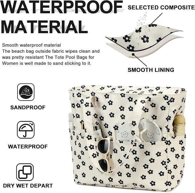 Waterproof Beach Tote Pool Bags - Image 3