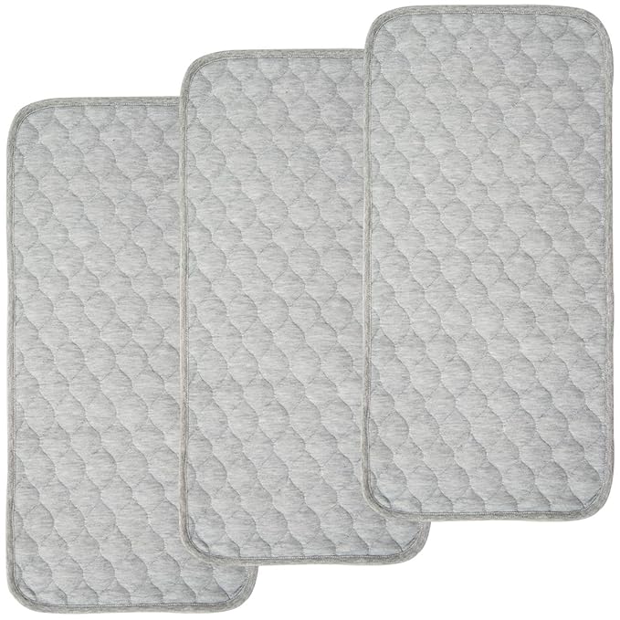 BlueSnail Quilted Thicker Waterproof Changing Pad Liners 3 Count by BlueSnail