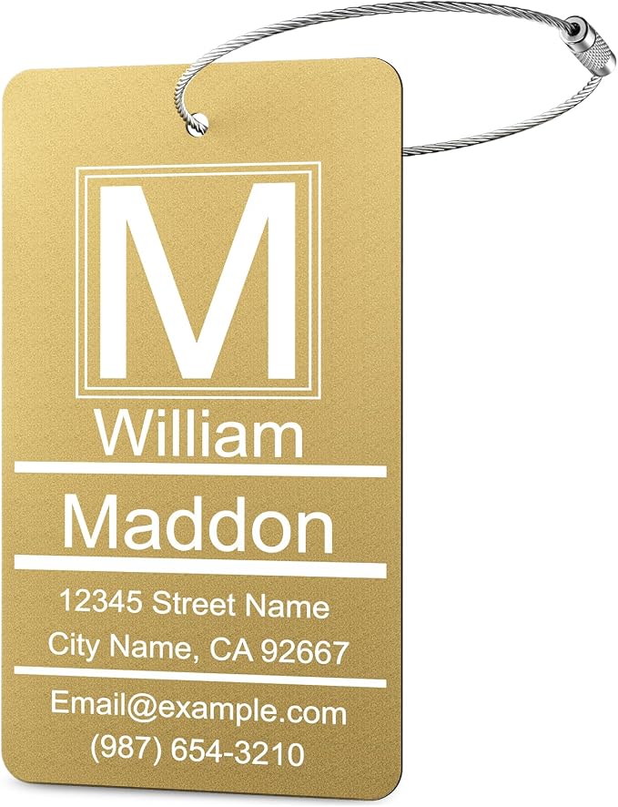 Luggage Tag for Suitcase by FamiB