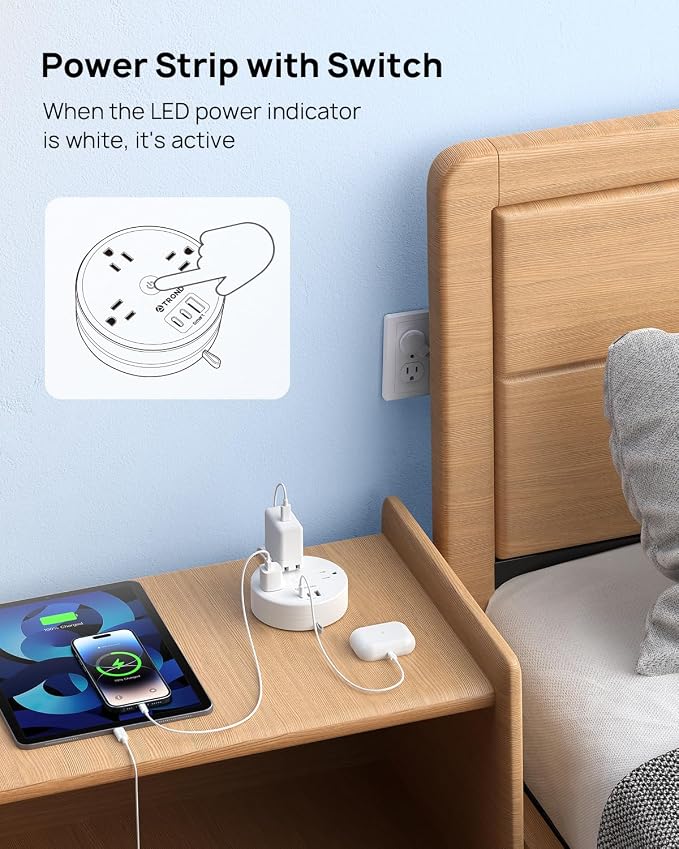 TROND Flat Plug Power Strip - Image 7