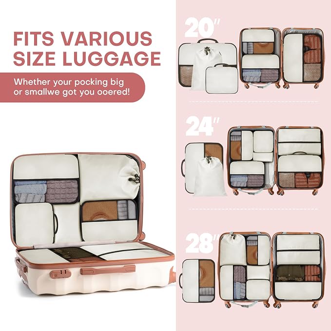 8 PCS Compression Packing Cubes - Image 6