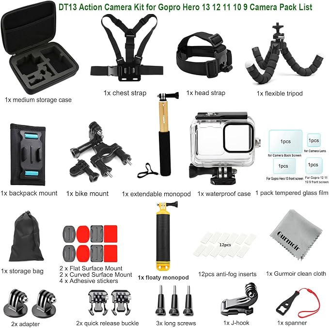 Gurmoir Accessory Kit with Waterproof Case - Image 6