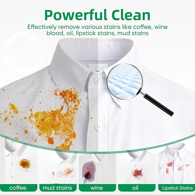 Travel Laundry Detergent Sheets Fisroa 120 Loads Eco-friendly Washing Detergent - Image 4