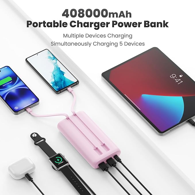 Portable Charger Power Bank 40, 800mAh 25W Fast Charging USB C Portable Charger - Image 4