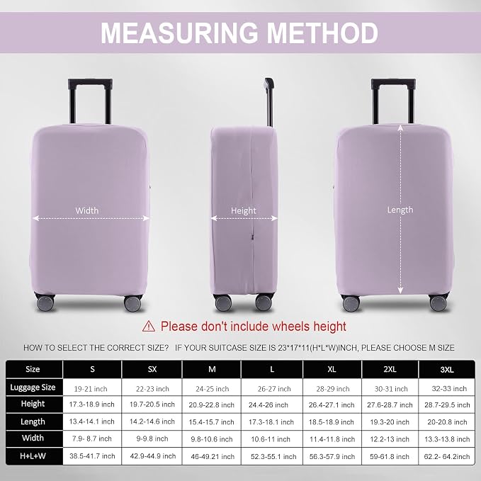 Travel Luggage Cover Suitcase Protector Scratch-Resistant Fit 19-31 Inch - Image 6