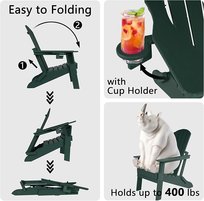 Folding Adirondack Chair - Image 4
