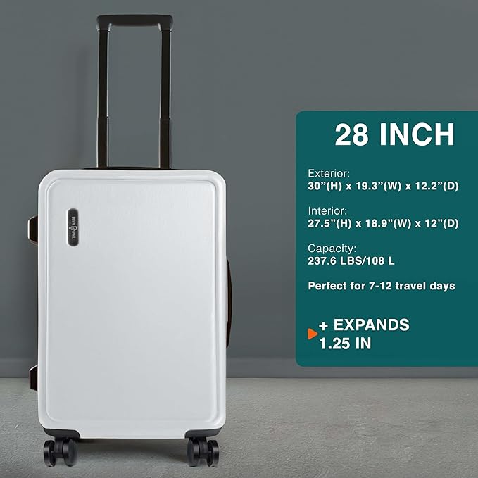 Luggage Sets 3 Piece, 22 Inch Carry on Luggage and 28 Inch Suitcases - Image 3