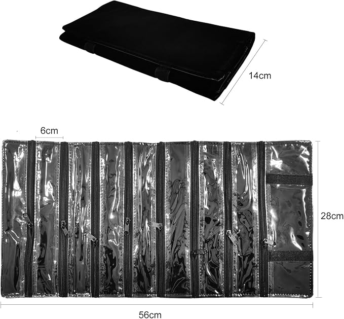 Travel Jewelry Roll Bag Portable Organizer Pouch - Image 4