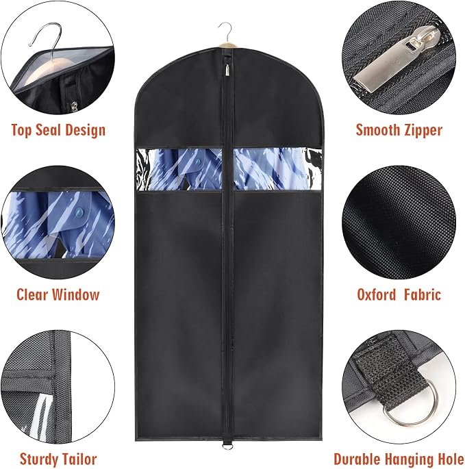 Univivi Hanging Garment Bags Suit Bag - Image 3
