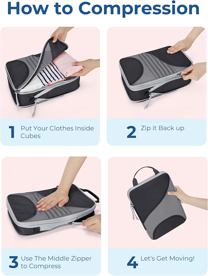 BAGSMART Compression Packing Cubes - Image 5