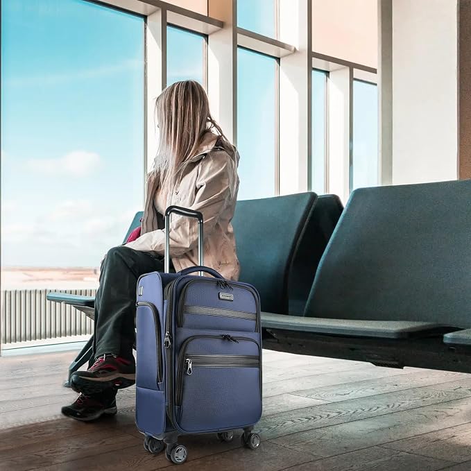 KROSER Softside Expandable Carry On Luggage - Image 7