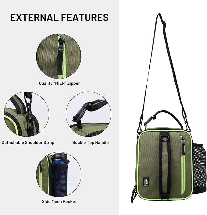 MIER Expandable Lunch Bag Insulated Lunch Box - Image 6