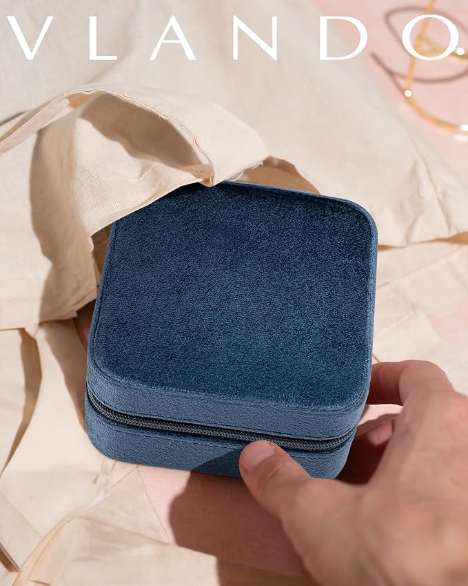 Vlando Velvet Jewelry Case, Travel Box - Image 5