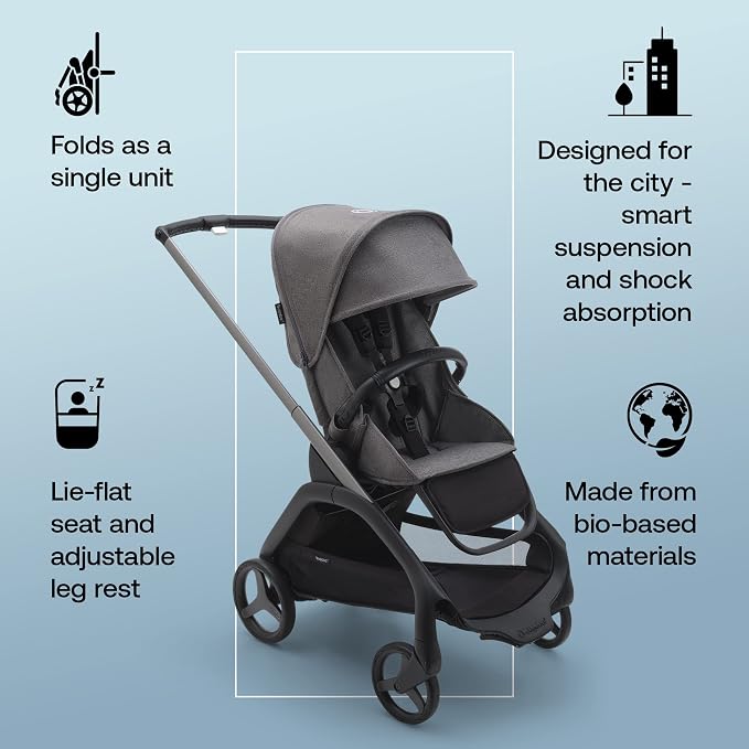 Bugaboo Dragonfly City Stroller, Lightweight Compact Baby Stroller - Image 5