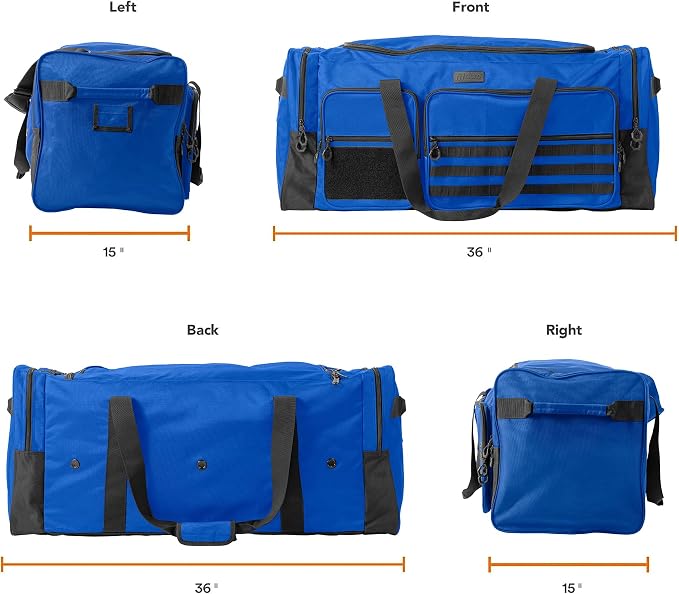 Fitdom 130L 36" Heavy Duty Extra Large Sports Gym Equipment Travel Duffle Bag - Image 2