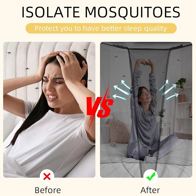 4 Corners Mosquito Net for Mosquiteros para Camas Bed Canopies Netting Bed - Image 4