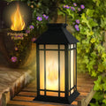 11" Solar Lantern Outdoor Garden Hanging Lanterns Waterproof LED Vintage by WonderSolar