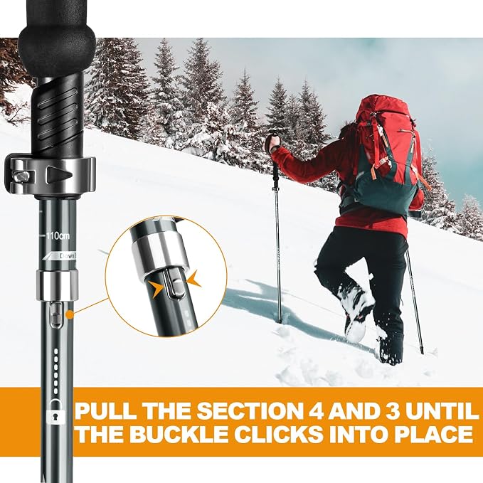 COVACURE Cork Handle Trekking Poles - Image 3