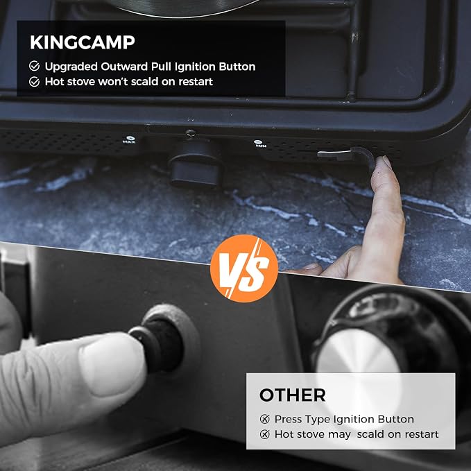 KingCamp 2 Burner Camping Stove，Portable Folding Stove - Image 4