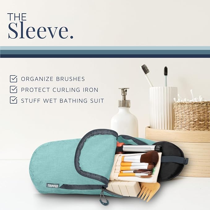 Toiletry Bag Kit Set: Hanging Travel Toiletry Bag + 311 TSA Cosmetic Liquid Bag - Image 6