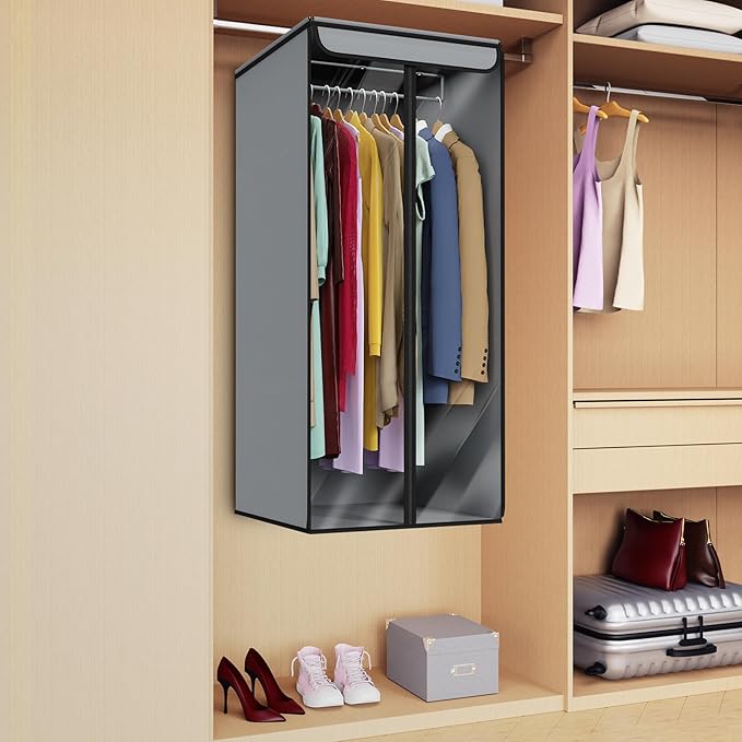 Univivi Garment Bags for Hanging Clothes, Large Clothes Storage Bags Closet - Image 2