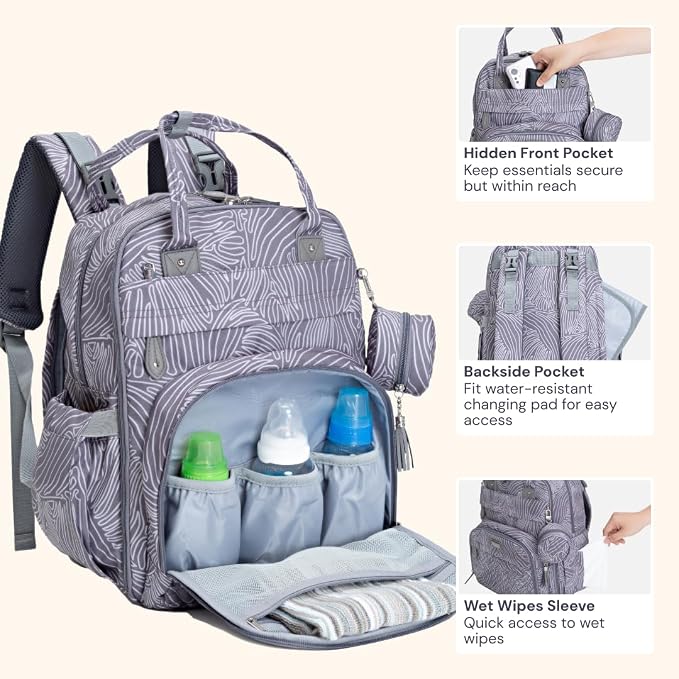 BabbleRoo Diaper Bag Backpack - Image 5