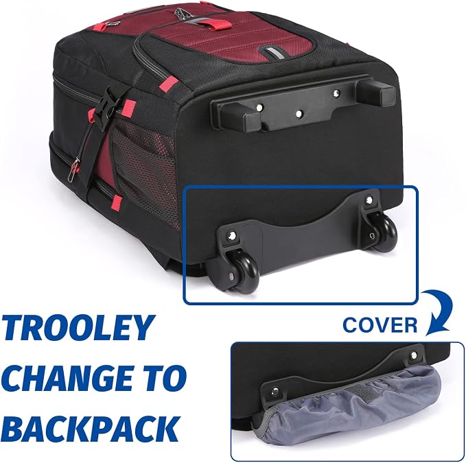 LOVEVOOK Rolling Laptop Backpack - Image 5