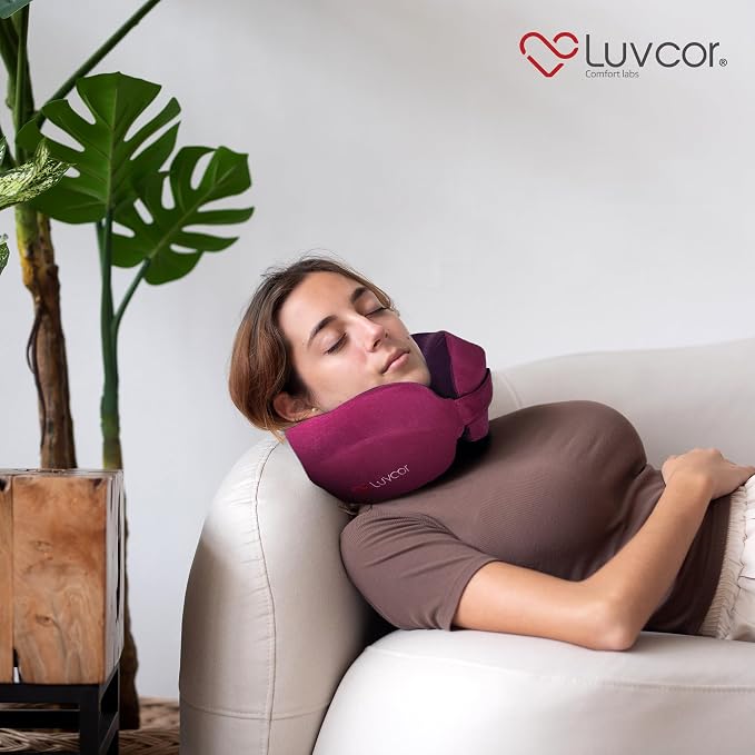 Premium Quality Memory Foam Travel Neck Pillow Bundle - Image 6