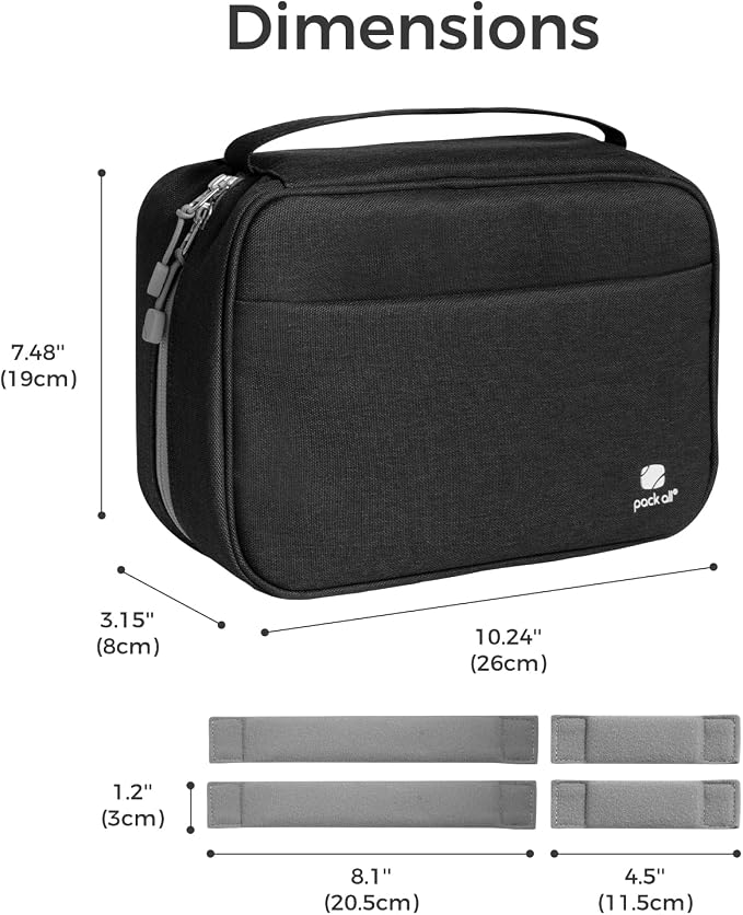 pack all Electronic Organizer Plus, Larger Capcity Cable Organizer Bag - Image 8