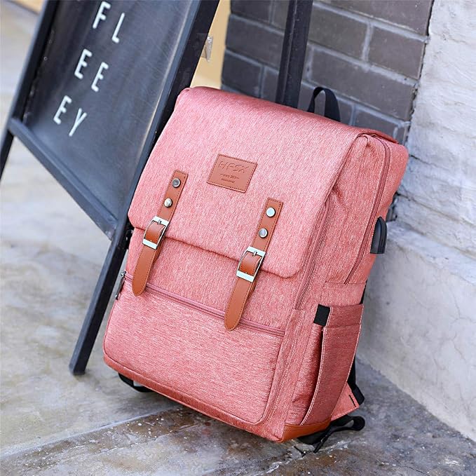 HFSX Vintage Backpack Men Women Business Travel Computer Backpack College - Image 7