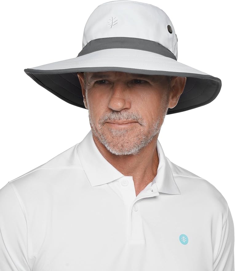 Coolibar UPF 50+ Men's Women's Matchplay Golf Hat - Image 5