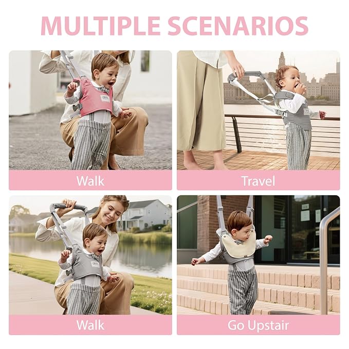Baby Walking Harness-Handheld Assistant Belt- Toddler Infant Walking Aid - Image 7