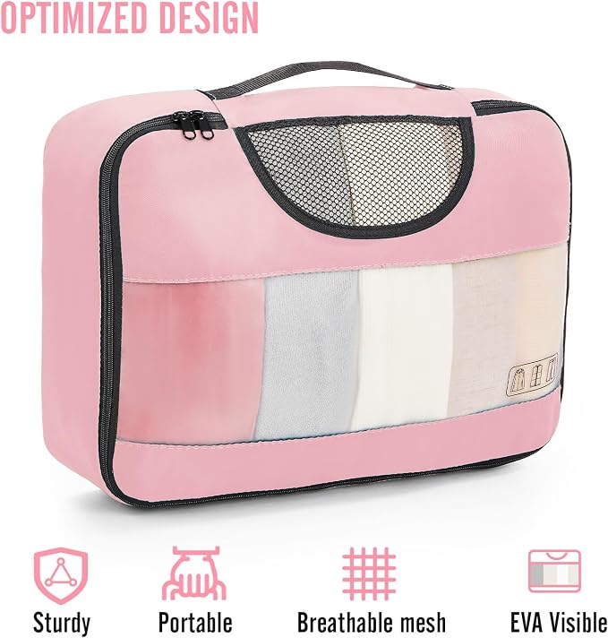 Veken 8 Set Packing Cubes for Travel Essentials, Carry-On Luggage Accessories - Image 4