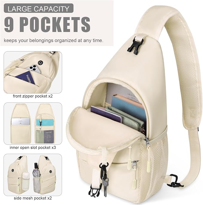 Crossbody Bags for Women Men Trendy Sling Bag Bakpack Casual Chest Bag - Image 3