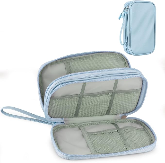 Leather Travel Electronic Organizer by Arae