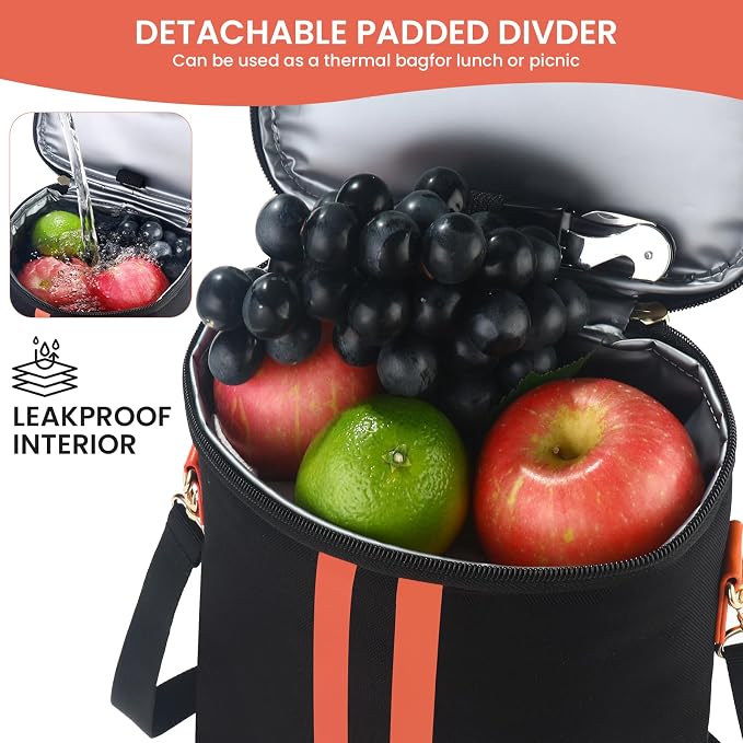 2-Bottle Insulated Wine Carrier Tote - Image 7