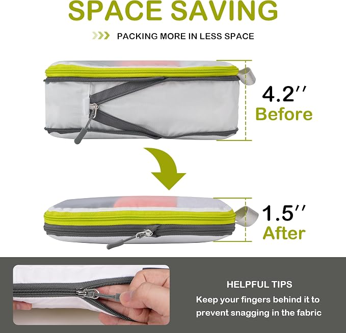 Cipway Compression Packing Cubes Mesh, Lightweight Luggage Organizer Bags - Image 3