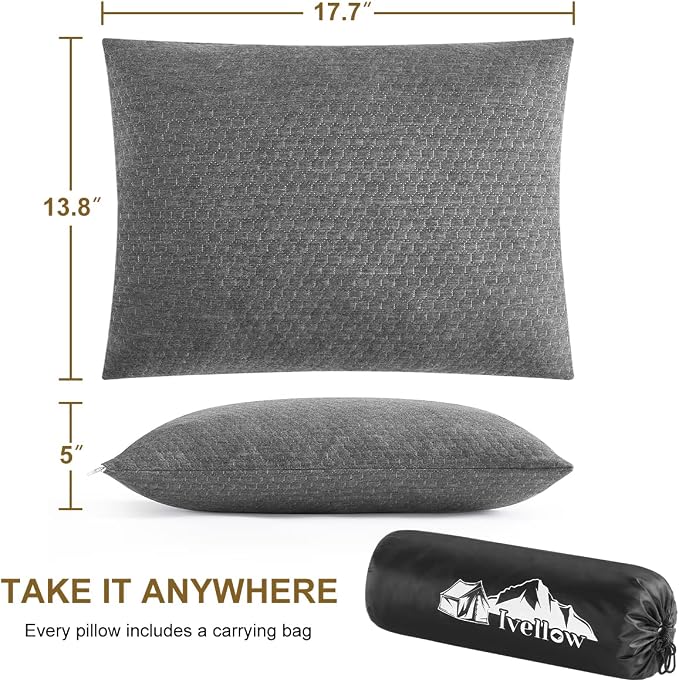 Ivellow Travel Pillow Compressible Camping Pillow - Image 5