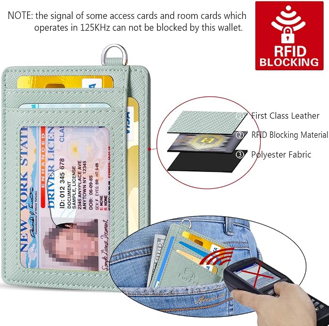 FurArt Slim Minimalist Wallet, Front Pocket Wallets, RFID Blocking, Credit Card - Image 5
