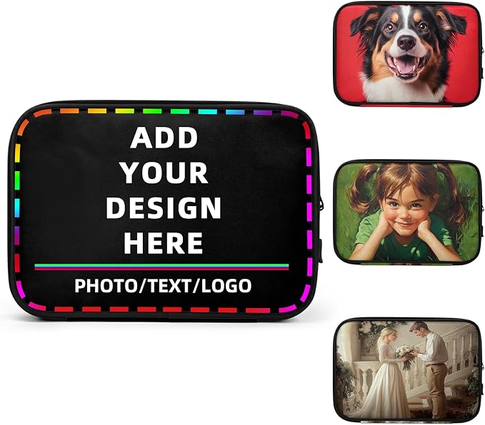 Custom Electronics Organizer Travel Case Customize Personalized Text Image by Unknown